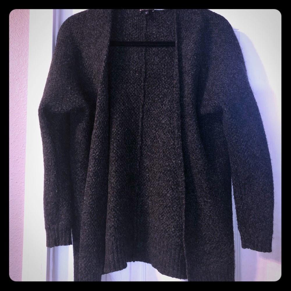 Express Grey wool cardigan, size Small